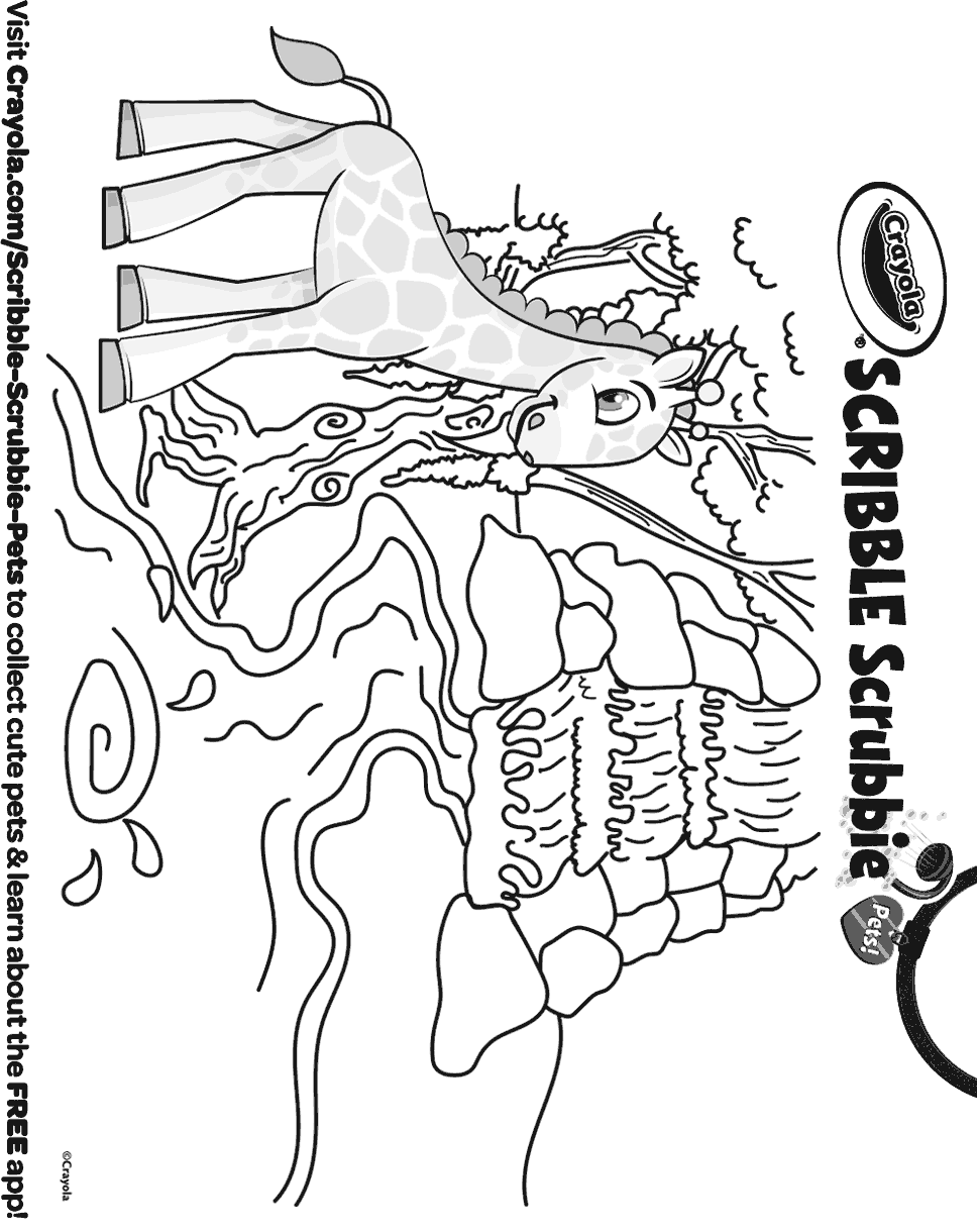 Scribble Scrubbie Safari Giraffe - Talib