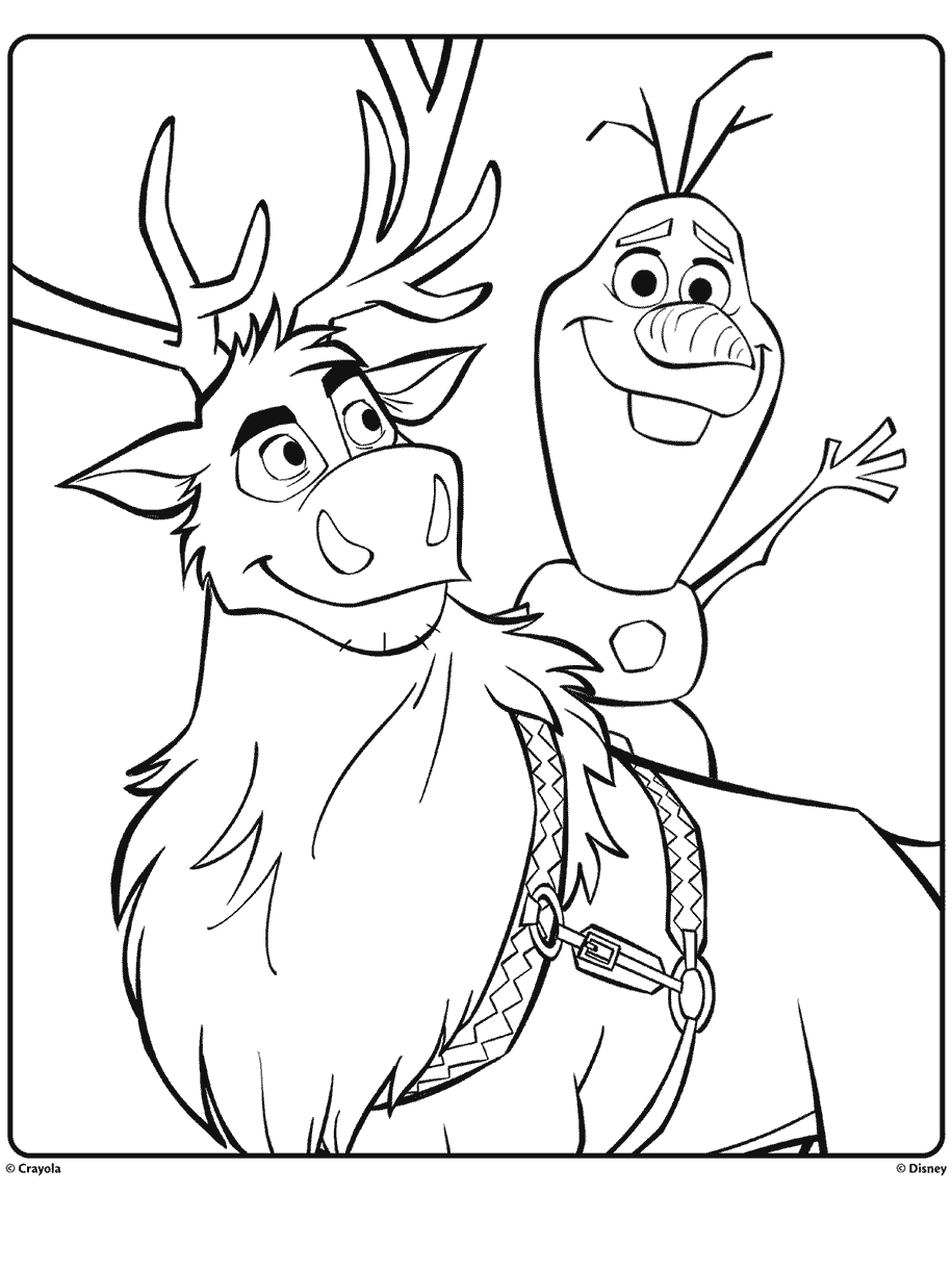 Olaf and Sven from Disney Frozen 2