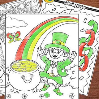 Spring coloring pages