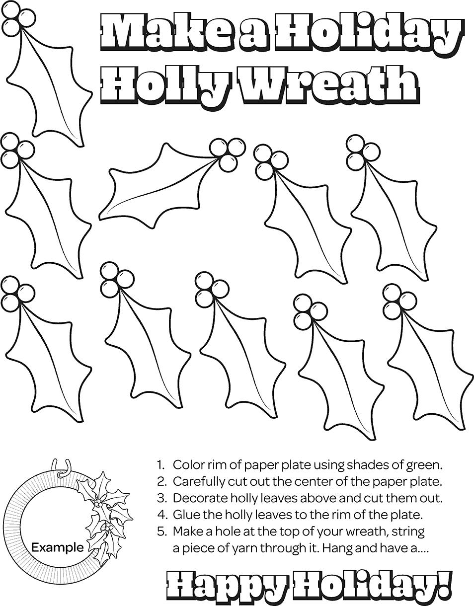 Holiday Holly Wreath