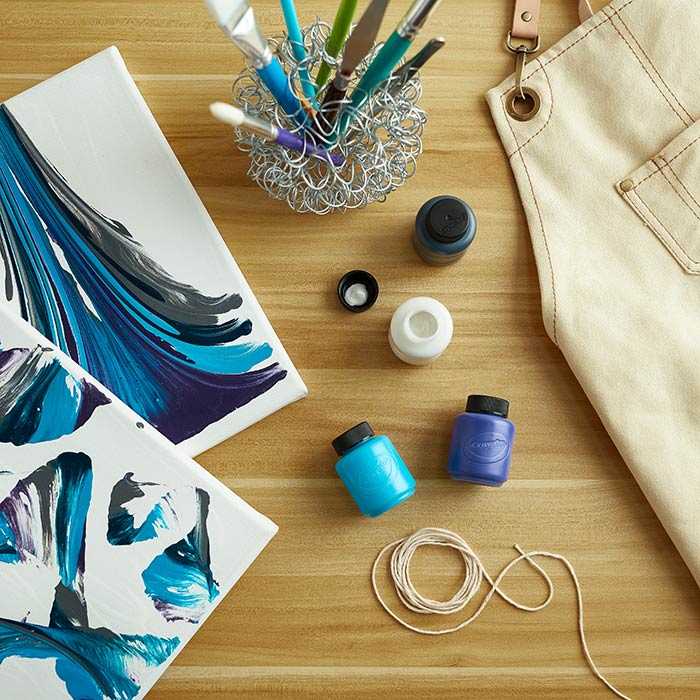 Pull String Canvas Painting