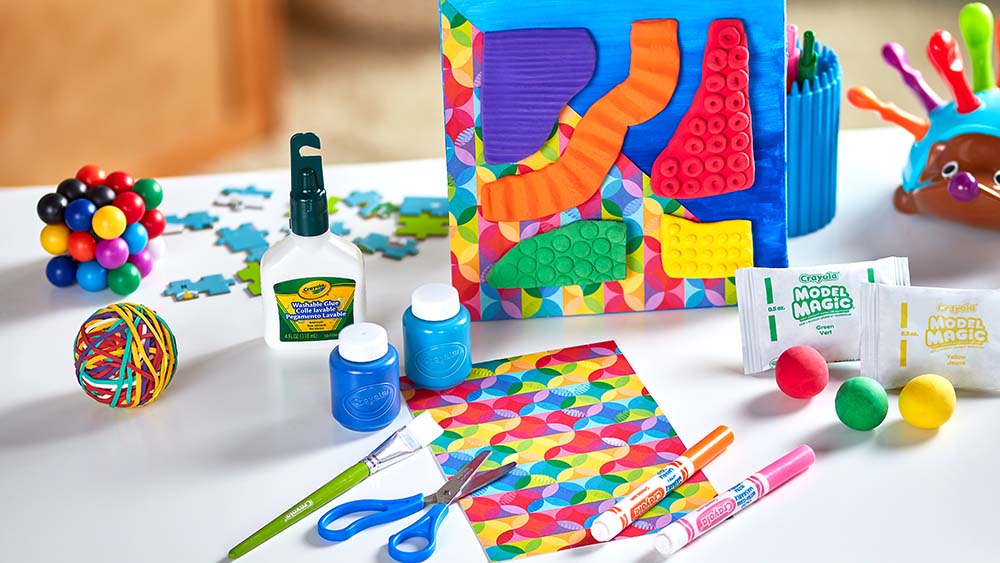 Model magic sensory board project.