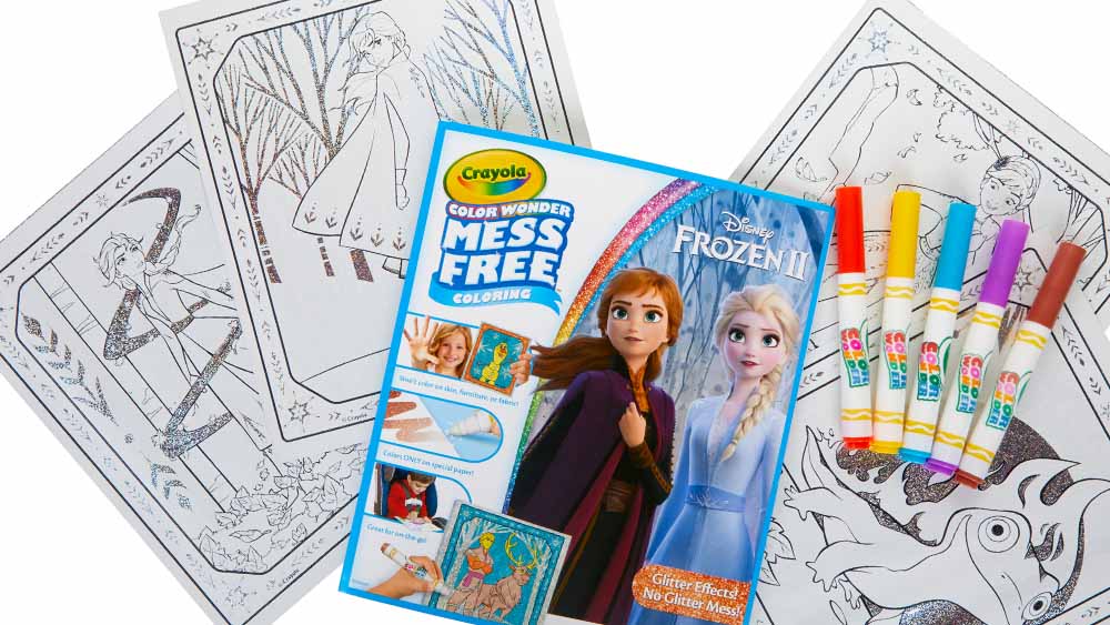 Frozen character color wonder sheets