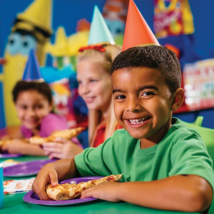 Kids at birthday party.