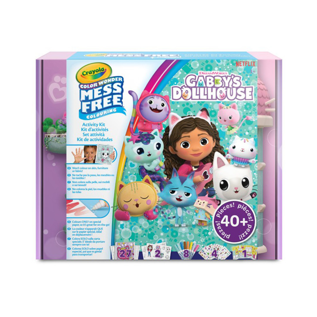 Crayola Color Wonder Activity Kit Gabby's Dollhouse front view