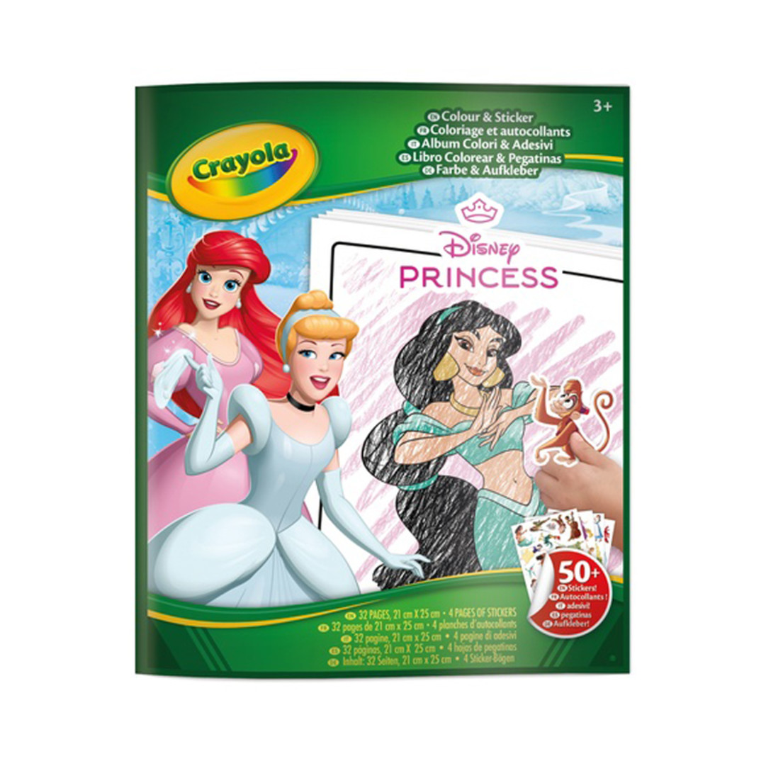 Album Colour & sticker - Disney PrincipesseFront view