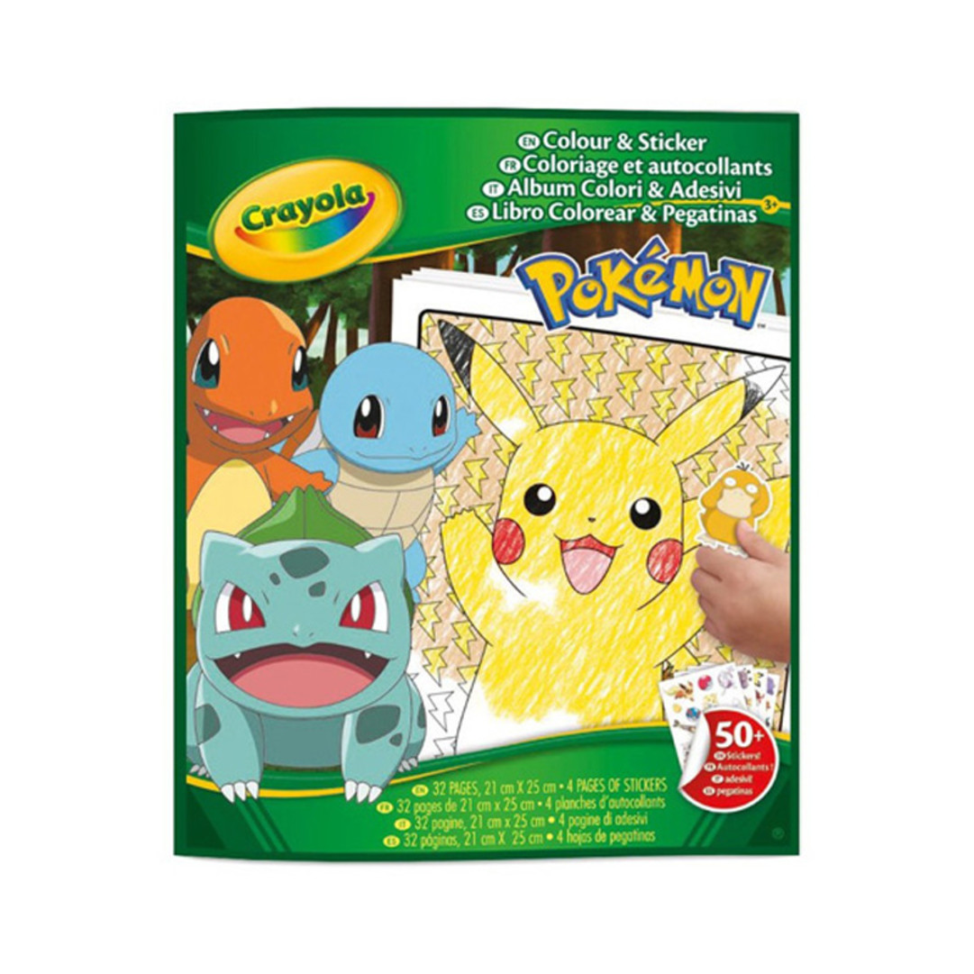 Pokemon Colouring and Sticker Book front view
