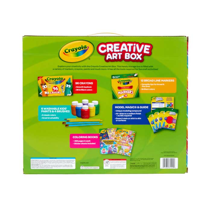 Creative Art Box back view.