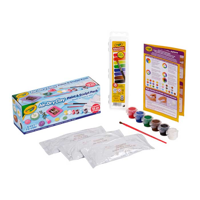 Crayola Paint & Sculpt Pack packaging and contents.