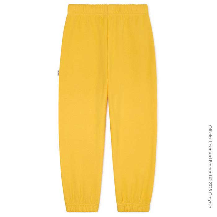 Color Lab Toddler & Kids Fleece Jogger banana mania back view.