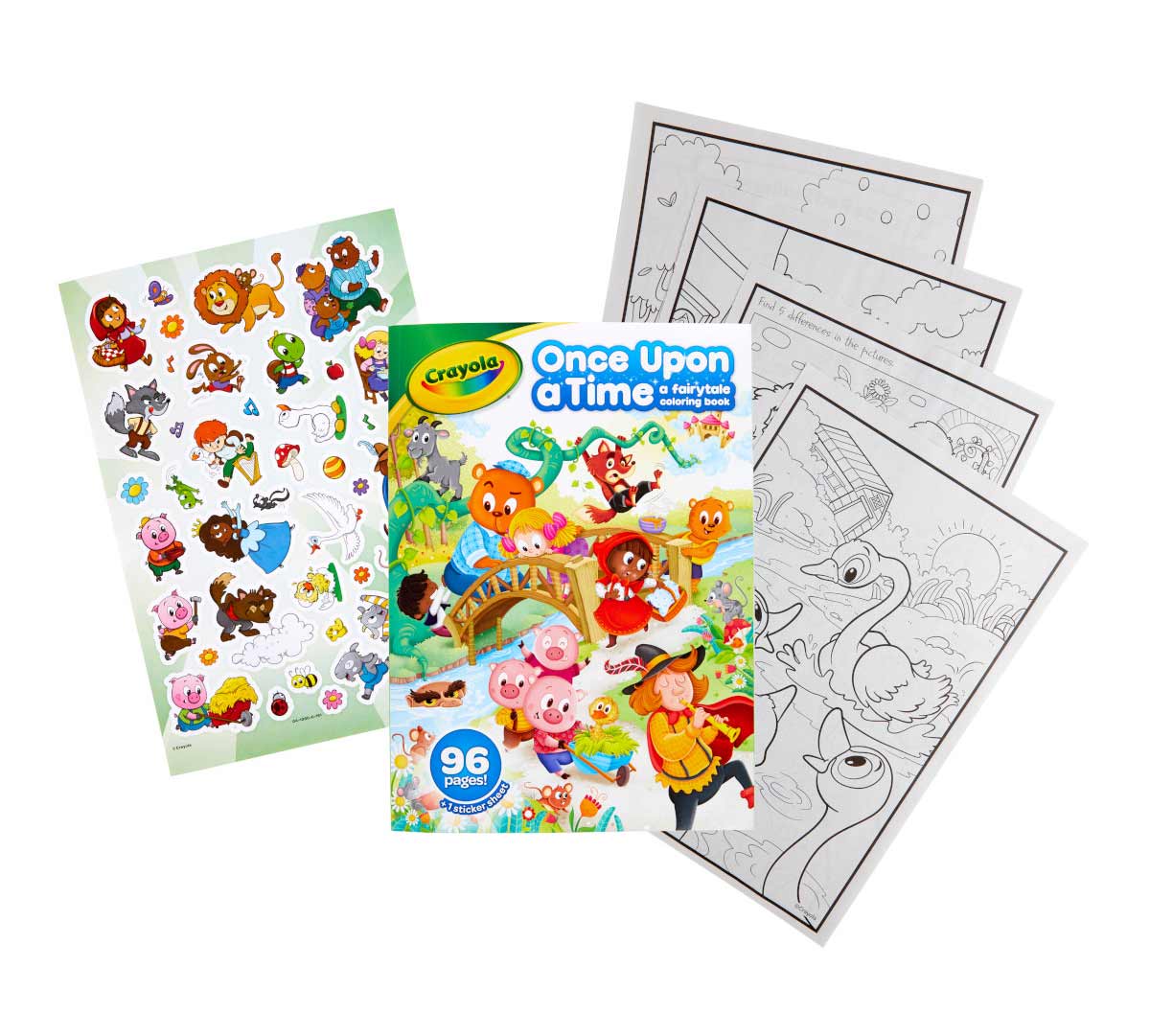 Fairy Tales Coloring Book and contents