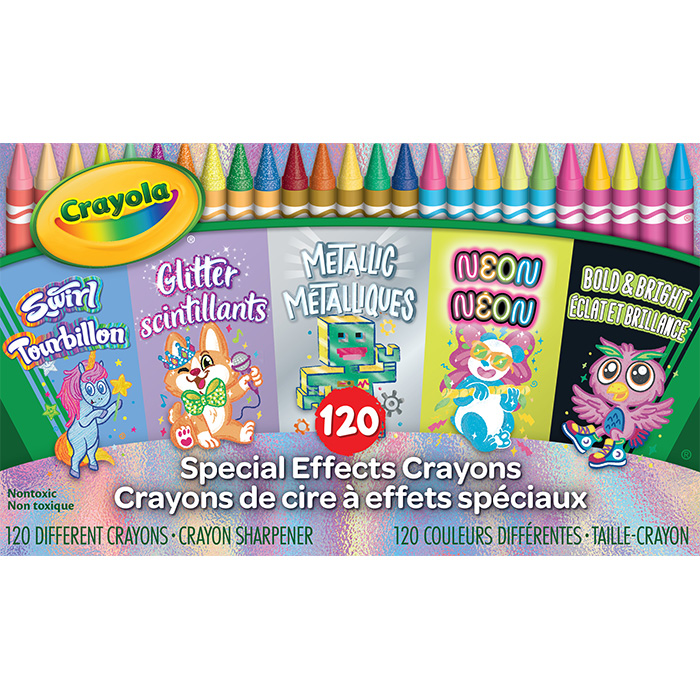 Special Effects Crayon Set, 120 Count front view