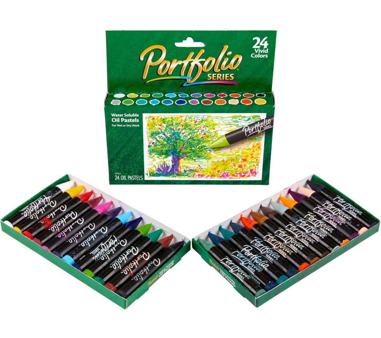 Portfolio Series Water Soluble Oil Pastels, 24 count, packaging.