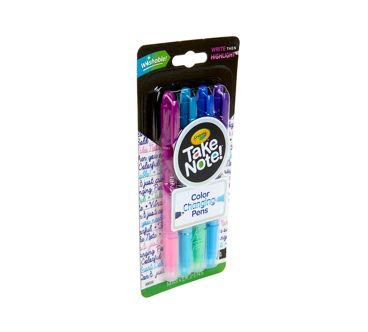 Take Note Dual Ended Color Changing Pens  4 Count