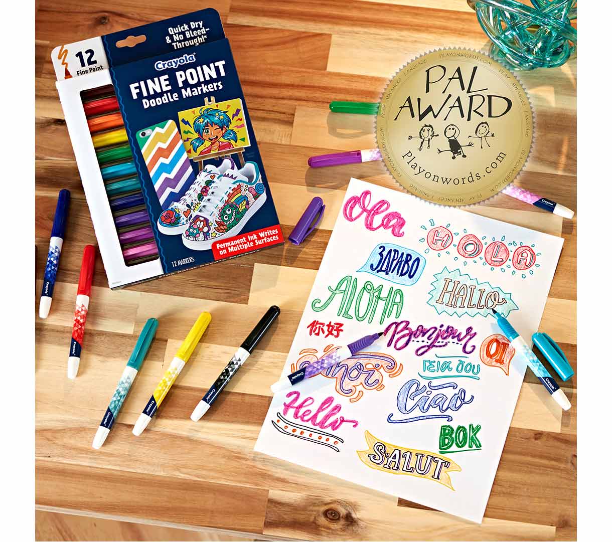 doodle & draw fine point markers with award winner seal