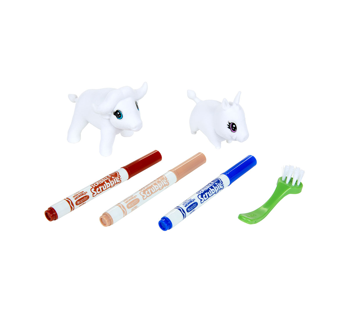 Scribble Scrubbie Safari Animals  Warthog & Buffalo 2ct.