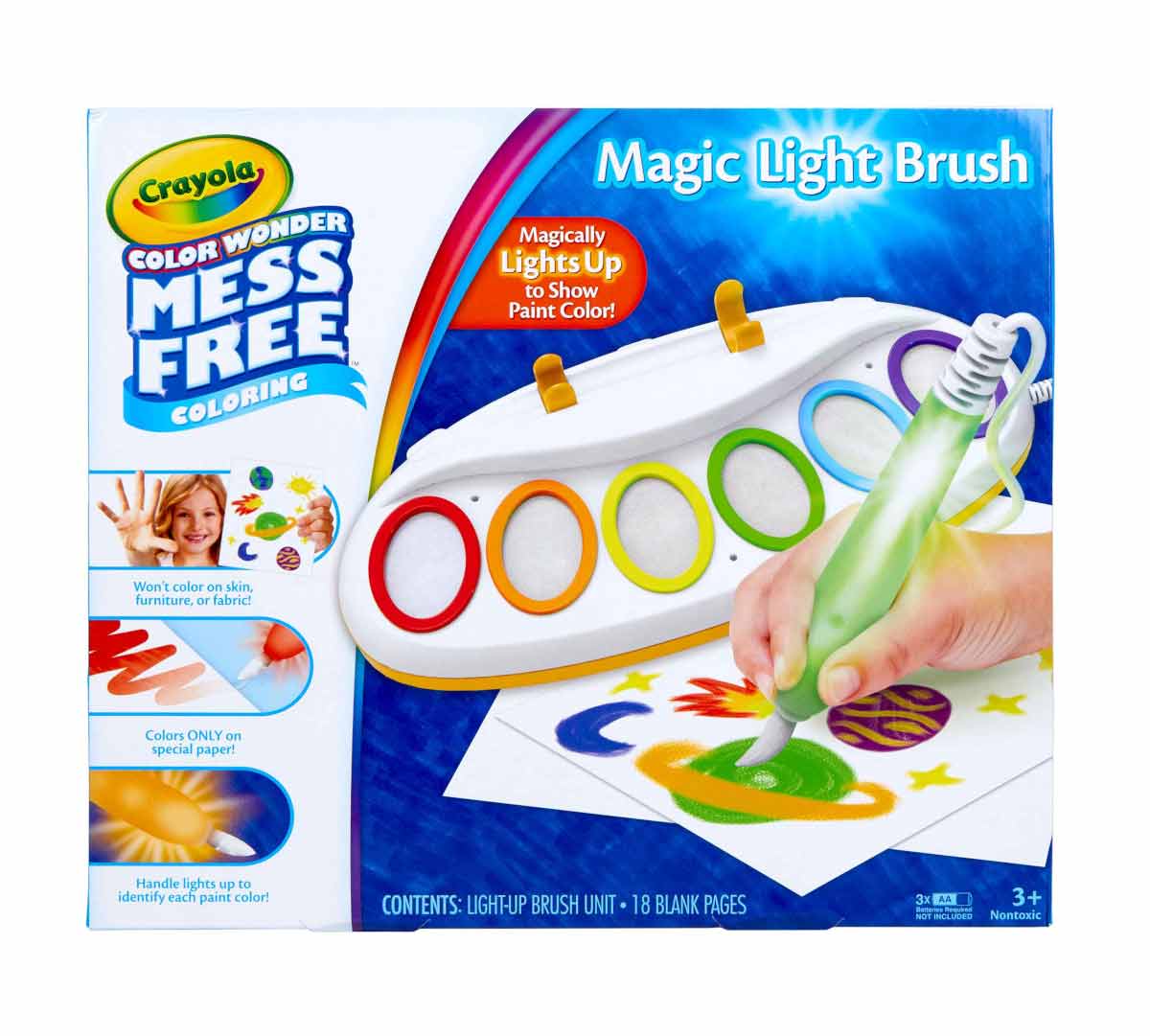 Color Wonder Magic Light Brush  Mess Free Painting front view.