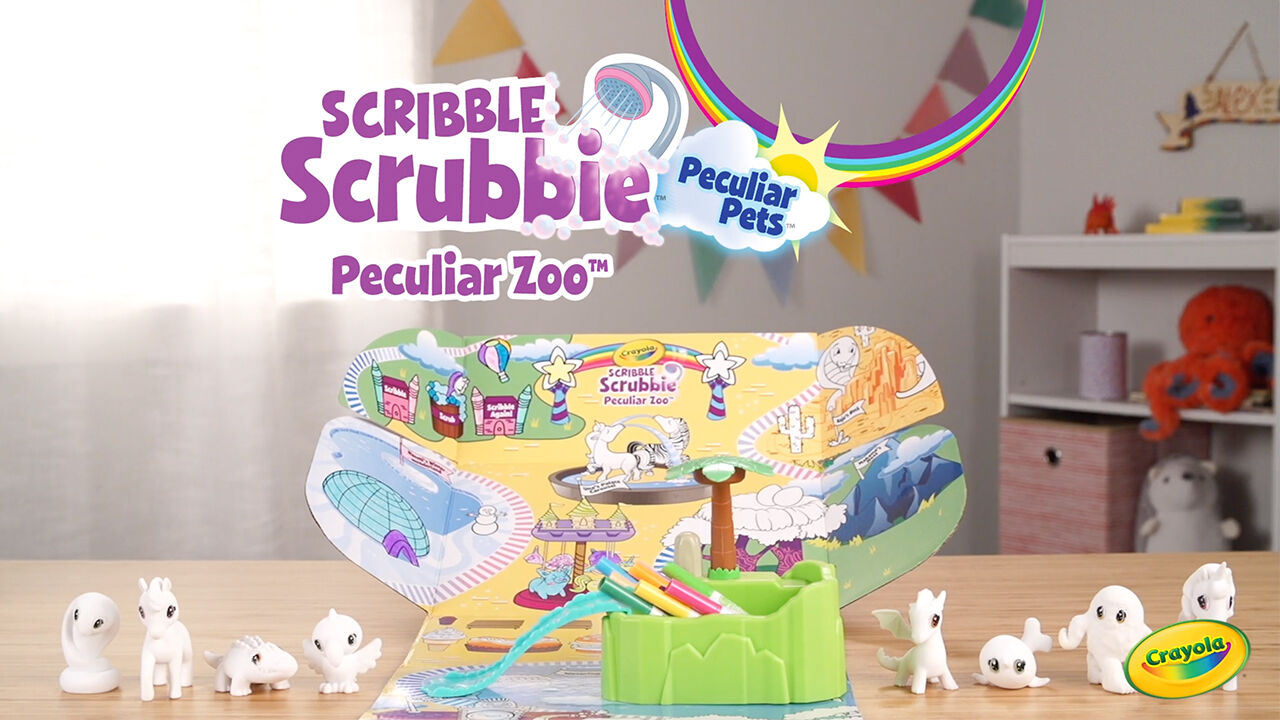 Scribble Scrubbie Peculiar Pets Zoo Set